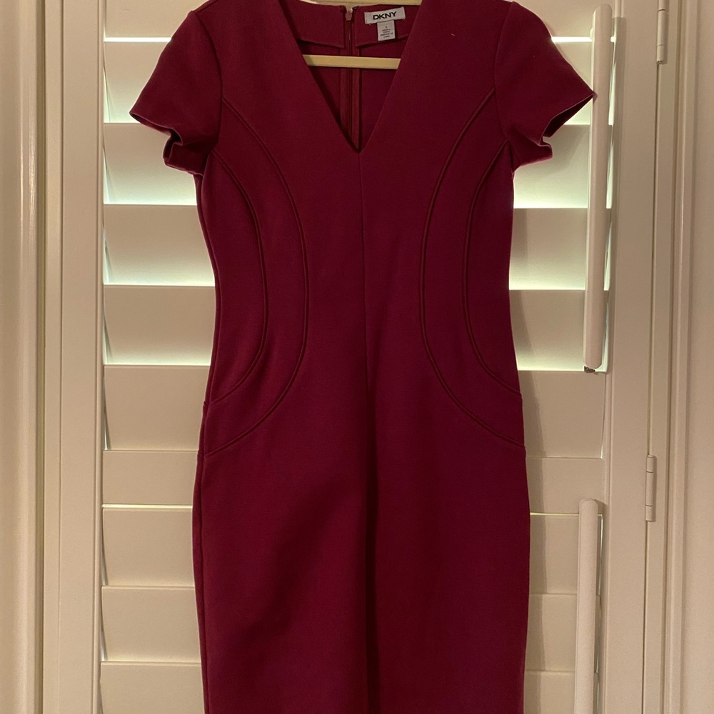 DKNY burgundy dress size 0